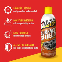 (2 pack) Blaster Surface Shield 12 Oz Rust Corrosion Protectant Lubricant Spray