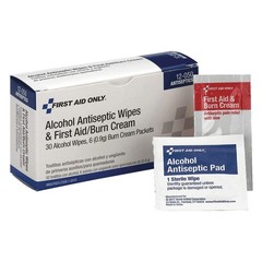 GRAINGER APPROVED 12-050 Topical Burn Cream/Wipes,0.9g,,PK36 480G07