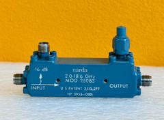 Narda 25083 (HP 0955-0101) 2.0-18 GHz, 20W, SMA (F) Directional Coupler. Tested!