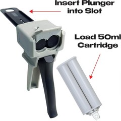 50ml AB Epoxy Glue Gun 1:1 Ratio – Manual Dual Cartridge Adhesive Dispenser