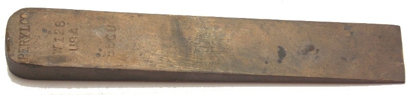 Berylco W128 BECU C BE CU Non-Sparking Flange Wedge Splitter Made in USA Used