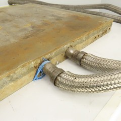 24″ x 24″ Liquid Heated Aluminum Platen Heat Press Plate Molding 70″ Hoses 3/4″