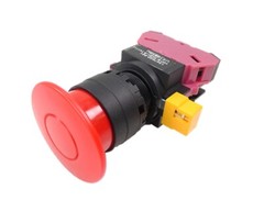 IDEC 1307602-001 HW1B-Y2C01-R-TK 1111 40mm Red Push-Pull Switch NEW NO BOX