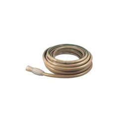 Made in USA All-Weather Medium-Duty Beige Garden Hose with Green Stripe: 50 Feet