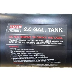 Viair 2.0 Gallon Tank 6 Ports 150 PSI Rated 91022