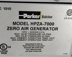 1 USED PARKER BALSTON HPZA-7000 ZERO AIR GENERATOR ***MAKE OFFER***