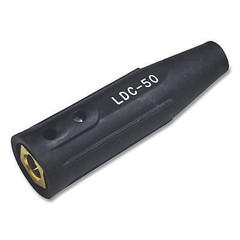 Lenco 5436 Dinse Type Female Cable Connector, 4 Thru 1/0, 250 Amp