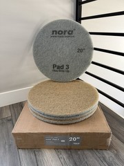 (QTY 4) Nora By Interface 501702 20-inch Pro Cleaning Floor Pad 3 NT6580000002