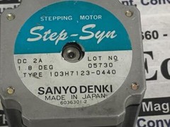 Lot of (3) Sanyo Denki Step Syn Stepping Motor – 103H7123-0440 w/Warranty