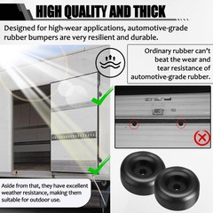 1″ Tall Trailer Ramp Door Bumpers Universal Fit Bumper with 7/16″ Screw Holes…