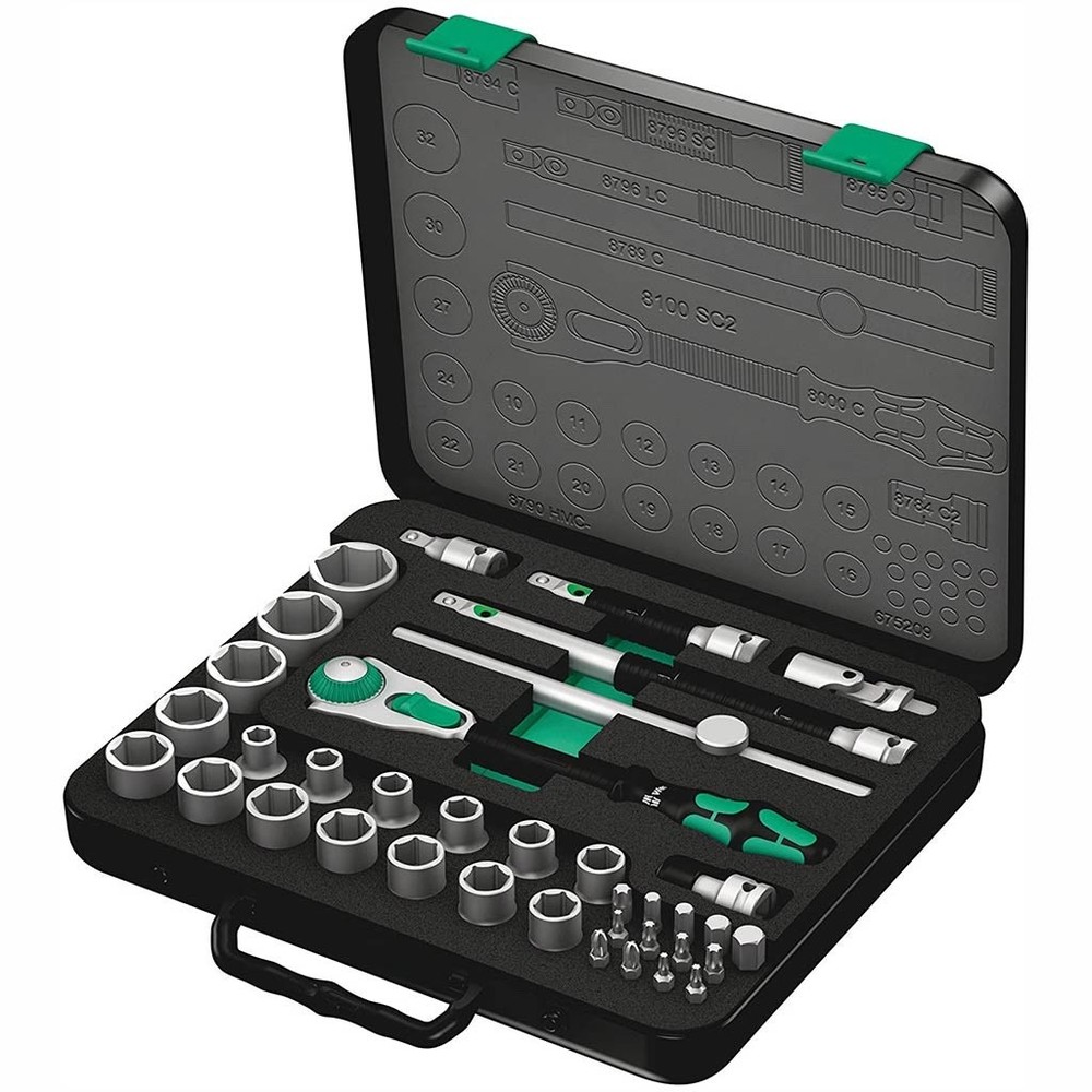 New Wera 1/2″ Metric 37-Piece Ratchet Set – P/N 05003645001
