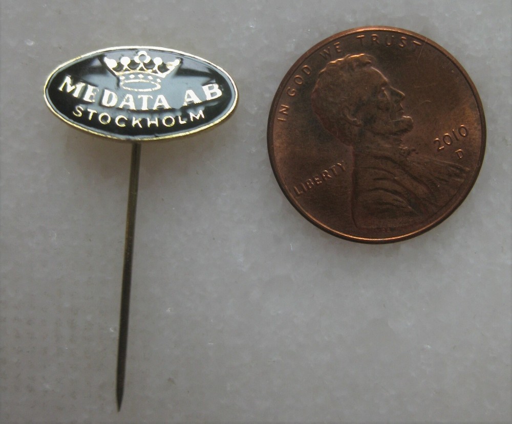 Medata AB Sweden pin badge New