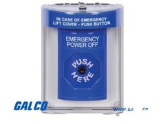 Safety Technology International SS2440PO-EN Emergency Power Off Push – Blue