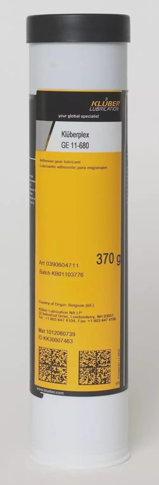 Kluberplex GE 11-680 Resistant to high pressures Gear-Spindles -Spur Lubricant