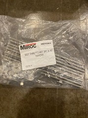 Pk/10 SST Thrdrd Kit SS 3/8″ X 10” W/HDW