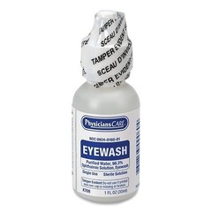 First Aid Only K708 Eyewash Bottle Screw Cap 1 oz