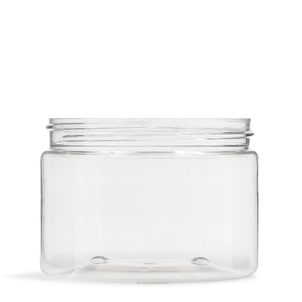 PET Jar 12 oz 89mm Clear Plastic Round 1 case/280 units 12J89CPET