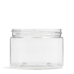 PET Jar 12 oz 89mm Clear Plastic Round 1 case/280 units 12J89CPET