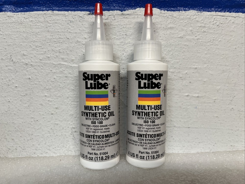 Super Lube 51004 Multi-Use Synthetic Oil 4 fl. oz Bottle Lot Of 2 New Sealed