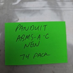 74 Pack Panduit ABMS-A-C Adhesive Cable Tie Mounts Mounting Base New
