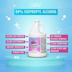 ISOPROPYL ALCOHOL 99% 2 GALLONS 100% PURE