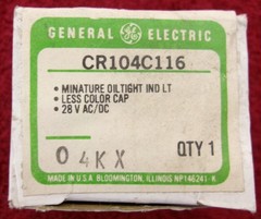 General Electric CR104C116 Push Button W/Out Cap