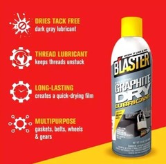 Blaster Corp 8-GS, B’LASTER Industrial Graphite Dry Lubricant 5.5 oz, Pack Of 3