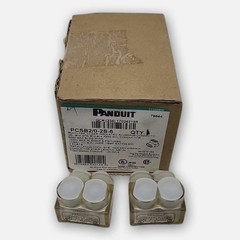 NEW BOX OF 2 PANDUIT PCSB2/0-2S-6 CLEAR INSULATED ALUMINUM CONNECTOR