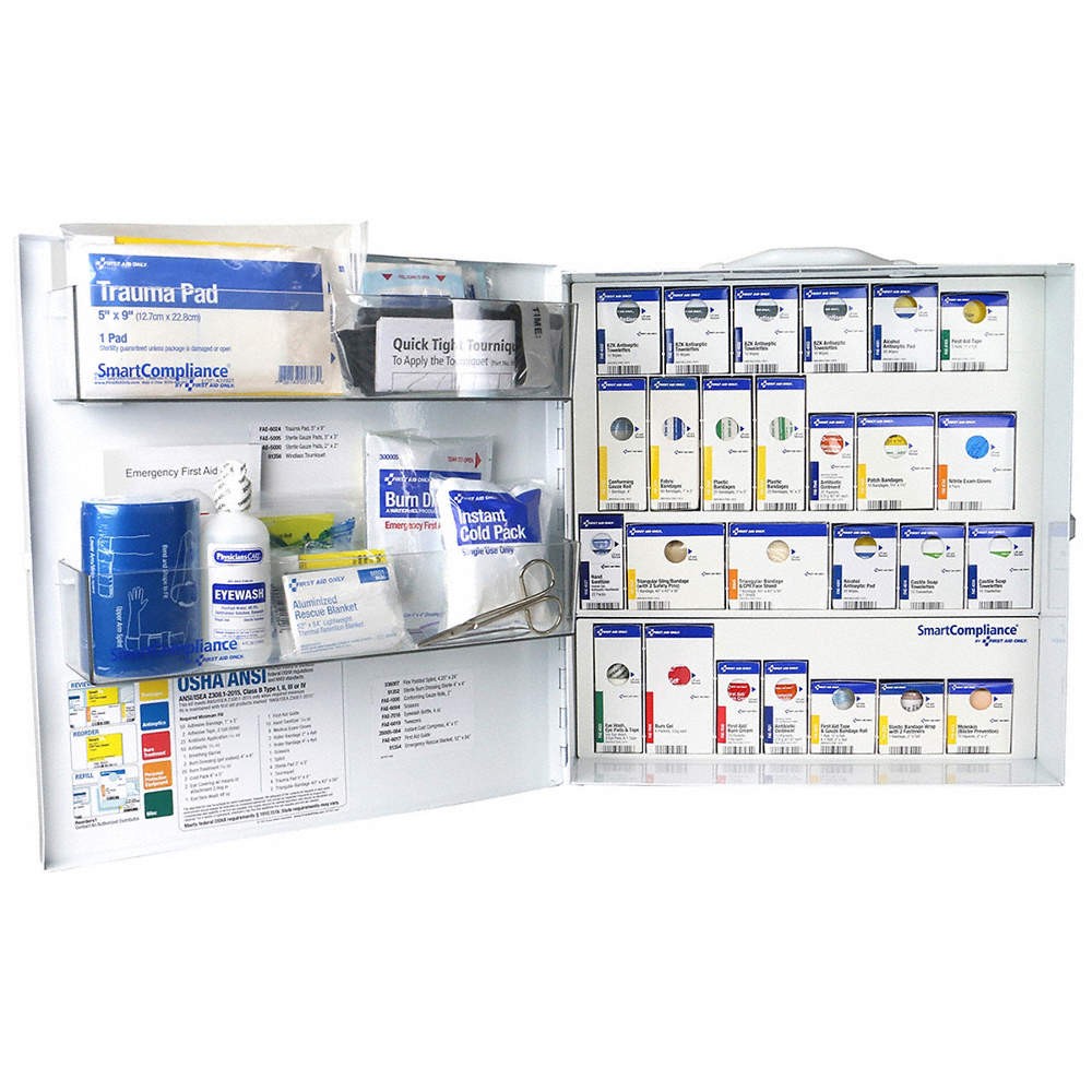 FIRST AID ONLY First Aid Kit w/House,344pcs,15.75×16.5″ 796J85