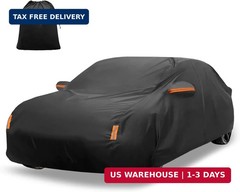 X AUTOHAUX Car Cover for Honda Civic Sedan/Coupe 210D-PU Outdoor Full Car Cover