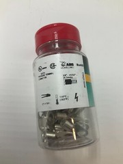 QTY 25 Panduit Ring Terminal P8-14R-Q Non-Insulated 1/4 Inch (M6)