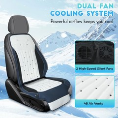Cooling Car Seat Cover Front Driver Seat,Universal 12V Ventilated Car Seat Cu…