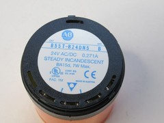 (NEW) ALLEN BRADLEY 855T-B24DN5 , 855TB24DN5 Ser. B Stack Light, Amber