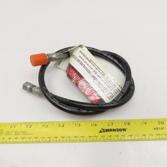 Nordson 123740 3/16″ ID Hose 1/4″ JIC Flare Female Swivel Ends 36″ OAL 3000PSI