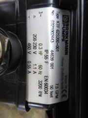 1998 HARDINGE COBRA LC-65 CNC LATHE BRINKMANN PUMPSKTF 62S200+001 COOLANT PUMP