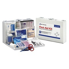 FIRST AID ONLY 224-U/FAO First Aid Kit w/House,106pcs,2.5×7″,WHT 6XND3
