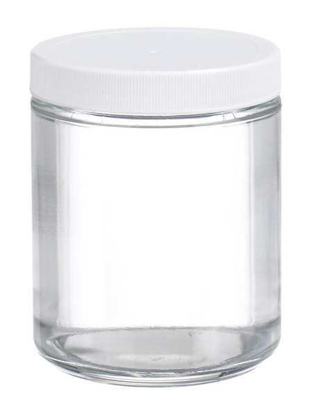 Wheaton W216910 Glass Jar, 8 oz, PK12