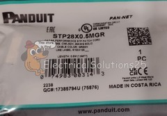 New Panduit STP28X0.5MGR Cat6A Shielded Patch Cord 0.5m Green – Free Shipping