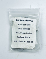 LOT OF 14 GARDNER 36095G PRECISION COMPRESSION SPRING 0.48″-OD 1.5″-LENGHT