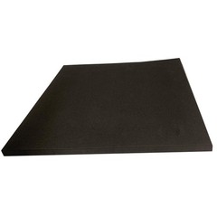 GRAINGER APPROVED ZUSA-XPE-110 Polyethylene Sheet,L 24 in,Black 20JL73