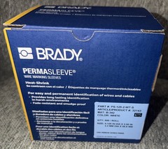 New Brady PS-125-2-WT-S Permasleeve Wire Marking Sleeves Heat Shrink 500/Roll