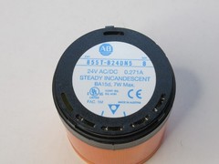 (NEW) ALLEN BRADLEY 855T-B24DN5 , 855TB24DN5 Ser. B Stack Light, Amber