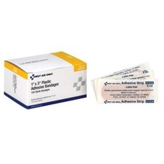 First Aid Only 90379 1X3 Plastic Bandages, 100/Box