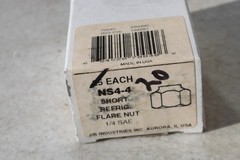 15 LOT JB Industries NS4-4 Short Refrigeration Nut 1/4 in Nominal Flare 3000 psi