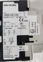 Allen-Bradley 140M-C2E-C20 Ser C Motor Protection Circuit Breaker 14.5-20A