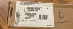 NEW! GENUINE OEM WHIRLPOOL WASHER BELLOW TO OUTER TUB CLAMP, 8182210, NISB
