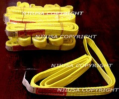 TEN EE2-901 x 4ft Polyester Web Lifting Sling 1″x4′ Lifting Tow Strap eye to eye