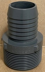 LASCO 1 1/2″ x 1 1/4″ Schedule 80 PVC Male Insert Adapter – Insert x MPT – NEW