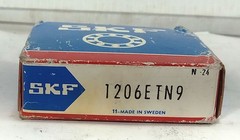 1 NEW SKF 1206ETN9 30X62X16mm SELF ALIGNING BALL BEARING NIB ***MAKE OFFER***