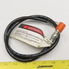 Nordson 123740 3/16″ ID Hose 1/4″ JIC Flare Female Swivel Ends 36″ OAL 3000PSI